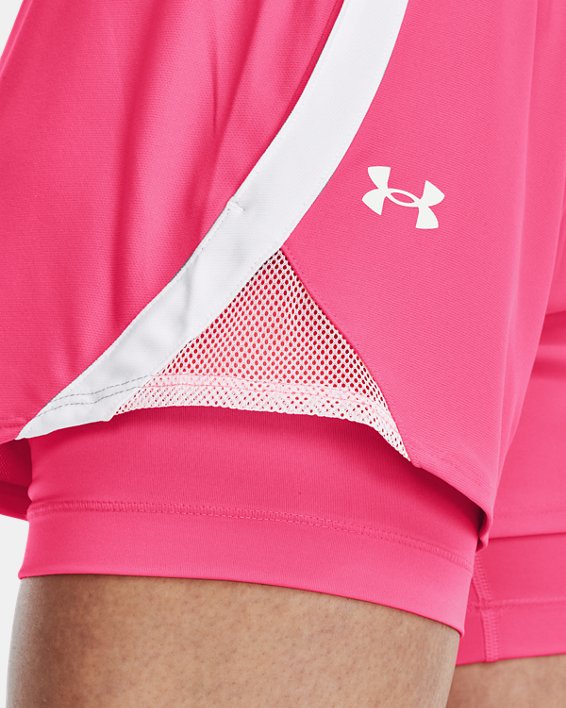 Shorts UA Play Up 2-in-1 para mujer, Pink, pdpMainDesktop image number 3